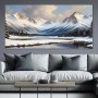 Winterliche Berglandschaft am See