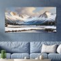 Winterliche Berglandschaft am See