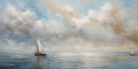 Segelboot auf ruhiger See