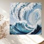 Abstrakte Meereswellen in Blau