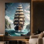 Segelschiff in tropischer Bucht