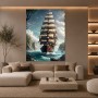 Segelschiff in tropischer Bucht