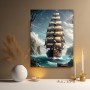 Segelschiff in tropischer Bucht