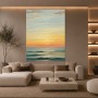 Sanfter Sonnenuntergang am Meer