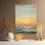 Sanfter Sonnenuntergang am Meer