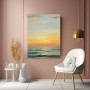 Sanfter Sonnenuntergang am Meer