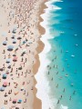 Sommerstrand aus der Vogelperspektive