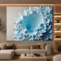 Arktischer Wirbel – Abstraktes Wandbild auf Gallery Leinwand