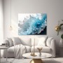 Arktische Wellenformen – Abstraktes Wandbild als Gallery Leinwand