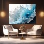 Arktische Wellenformen – Abstraktes Wandbild als Gallery Leinwand