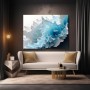 Arktische Wellenformen – Abstraktes Wandbild als Gallery Leinwand