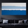 Horizont in Blau – Abstraktes Wandbild als Leinwandbild