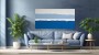 Horizont in Blau – Abstraktes Wandbild als Leinwandbild
