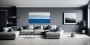 Horizont in Blau – Abstraktes Wandbild als Leinwandbild