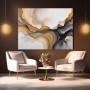 Fließende Eleganz – Abstraktes Wandbild als Gallery Leinwand