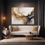Fließende Eleganz – Abstraktes Wandbild als Gallery Leinwand