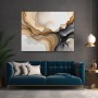 Fließende Eleganz – Abstraktes Wandbild als Gallery Leinwand