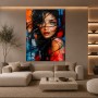 Intensives Porträt als Wandbild und Acrylglasbild