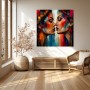 Intensive Begegnung – Modernes Wandbild als Acrylbild