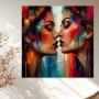 Intensive Begegnung – Modernes Wandbild als Acrylbild