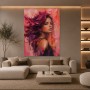 Magenta Muse – Leinwandbild und Poster mit expressivem Porträt