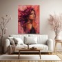 Magenta Muse – Leinwandbild und Poster mit expressivem Porträt