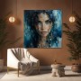 Blaue Intensität – Wandbild als Fine Art Print