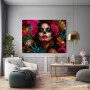 Día de los Muertos Modernes Wandbild & Poster mit Rosen