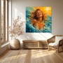 Sonnenlachen im Meer – Wandbild auf Leinwand