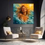 Sonnenlachen im Meer – Wandbild auf Leinwand
