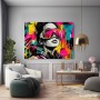 Neon Vision – Modernes Wandbild als Gallery Leinwand