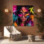 Neon Diva – Modernes Wandbild als Poster