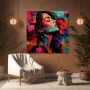 Modernes Wandbild „Colorful Muse“ als Acrylglasbild
