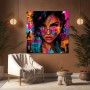Fearless Urban Muse – Modernes Wandbild als Gallery Leinwand