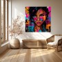 Fearless Urban Muse – Modernes Wandbild als Gallery Leinwand