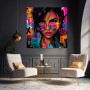 Fearless Urban Muse – Modernes Wandbild als Gallery Leinwand