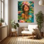 Lotuslächeln im Seerosenteich – Wandbild als Gallery Leinwand