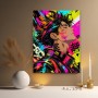 Neon Rebellion – Modernes Wandbild als Gallery Leinwand