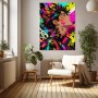 Neon Rebellion – Modernes Wandbild als Gallery Leinwand