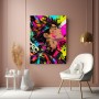 Neon Rebellion – Modernes Wandbild als Gallery Leinwand