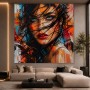 Fesselnder Blick – Modernes Wandbild als Acrylglasbild in Street-Art-Optik