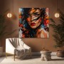 Fesselnder Blick – Modernes Wandbild als Acrylglasbild in Street-Art-Optik