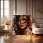 Fesselnder Blick – Modernes Wandbild als Acrylglasbild in Street-Art-Optik