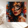 Fesselnder Blick – Modernes Wandbild als Acrylglasbild in Street-Art-Optik