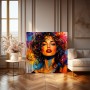 Expressives Porträt als Modernes Wandbild und Leinwandbild