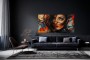 Expressives Porträt Wandbild als Gallery Leinwand