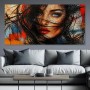 Expressives Porträt Wandbild als Gallery Leinwand