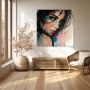 Intensiver Blick – Modernes Wandbild als Poster