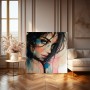 Intensiver Blick – Modernes Wandbild als Poster