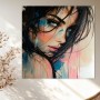 Intensiver Blick – Modernes Wandbild als Poster
